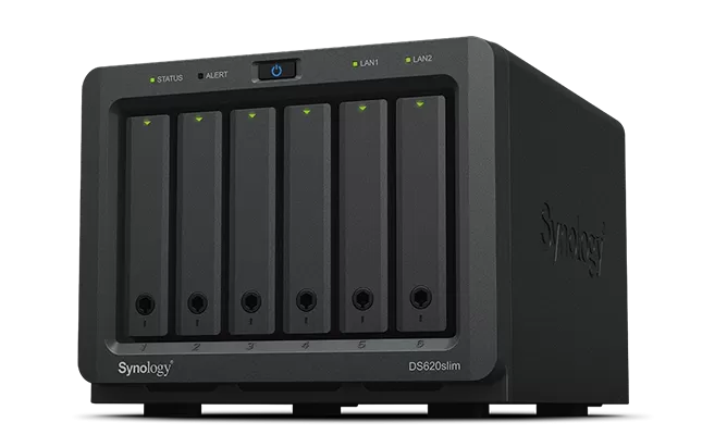 NAS Synology DS620slim 2xGigabit 6-bay fara HDD-uri