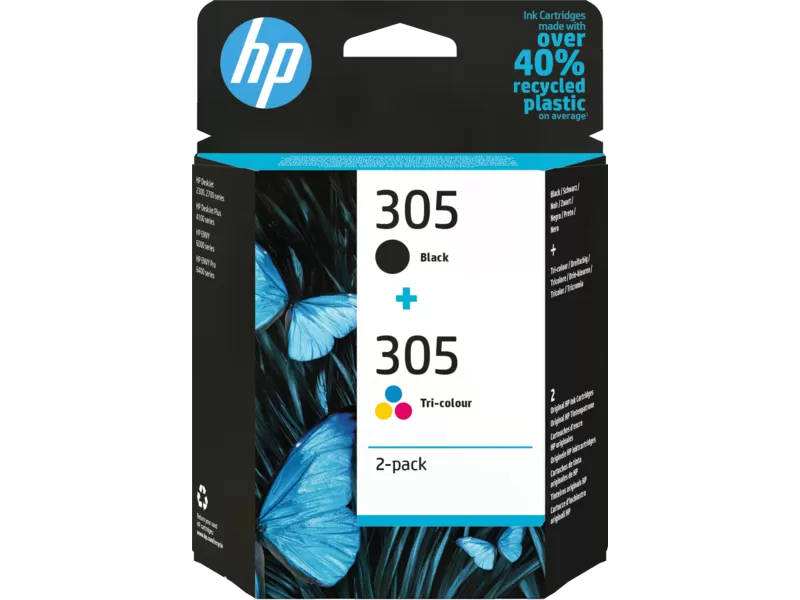 Pachet 2 Cartuse Inkjet HP 305 Black + Color