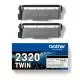 Pachet 2 Cartuse Toner Brother TN-2320, 2 x 2600 pagini, Black