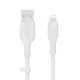 Cablu Belkin BoostCharge Flex, USB-A to Lightning, 1m, White