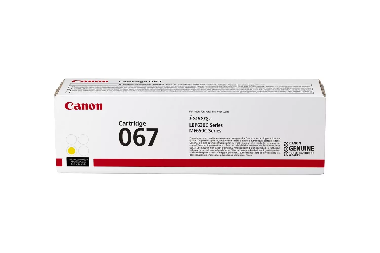 Cartus Toner Canon 067 1250 pagini Yellow