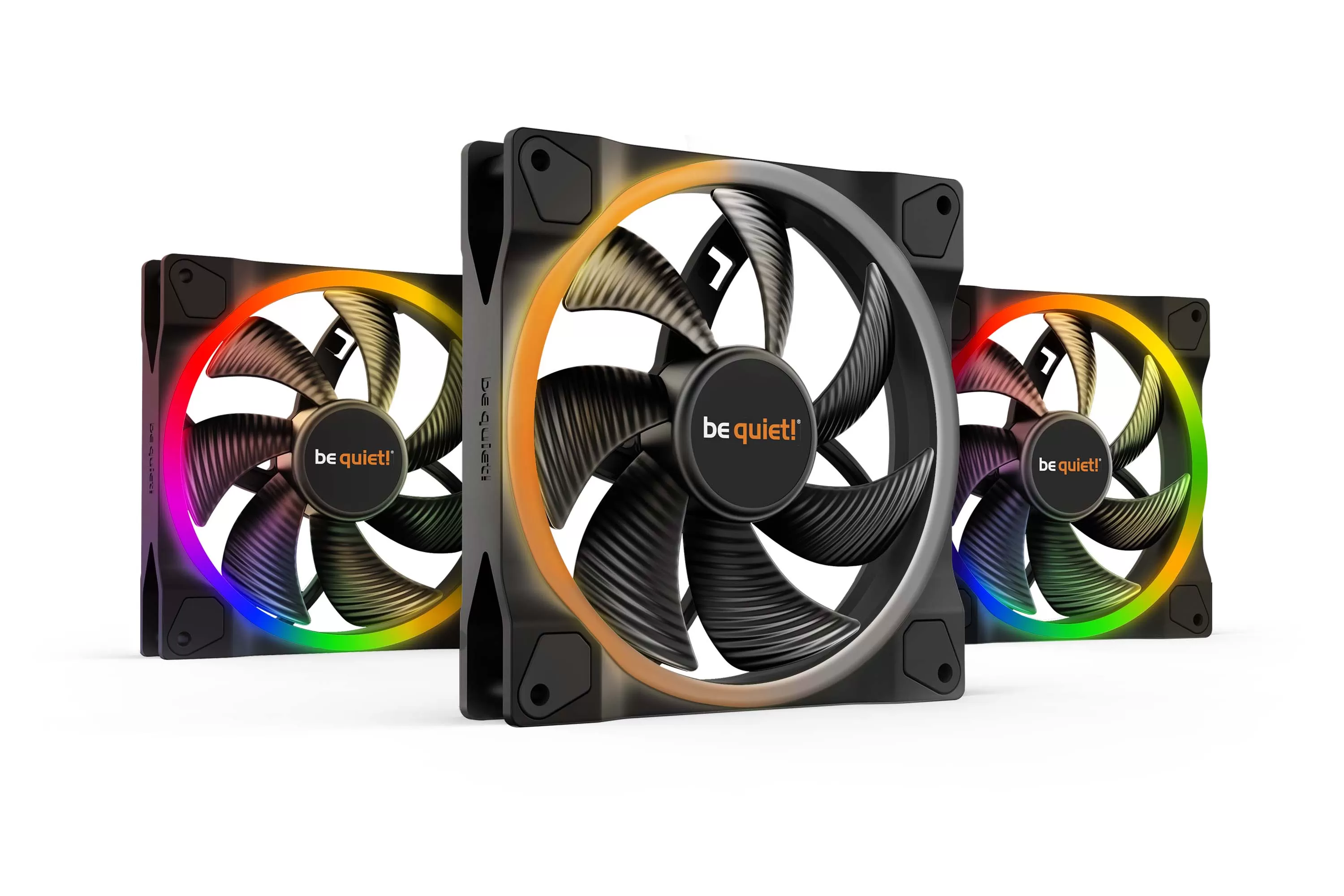 Ventilator be quiet! LIGHT WINGS 140mm PWM Triple-Pack