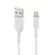 Cablu Belkin BoostCharge, USB-A to Micro-USB, 1m, White