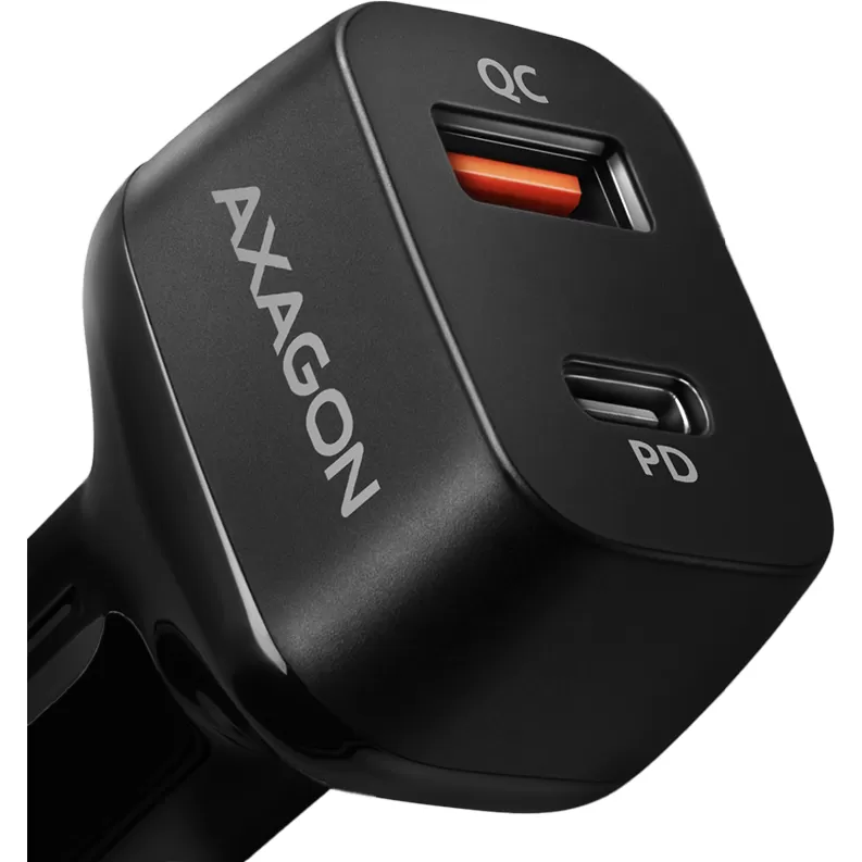 Incarcator Auto Axagon PWC-PQ38 USB Type-A + USB Type-C 5V 3.6A + 1A 38W