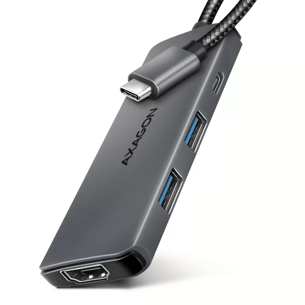 Hub USB Axagon HMC-5H8K USB-C 2x USB-A + USB-C + HDMI