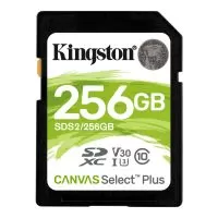 Card de memorie Kingston Canvas Select Plus, 256GB, SDXC, UHS-I, U3, V30