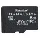 Card de memorie Kingston Industrial, 8GB, Micro SDHC, UHS-I, U3, V30, A1