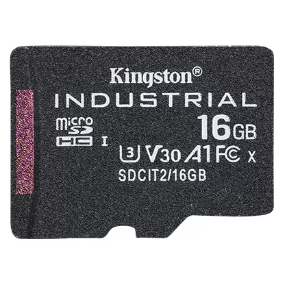 Card de memorie Kingston Industrial 16GB Micro SDHC UHS-I U3 V30 A1