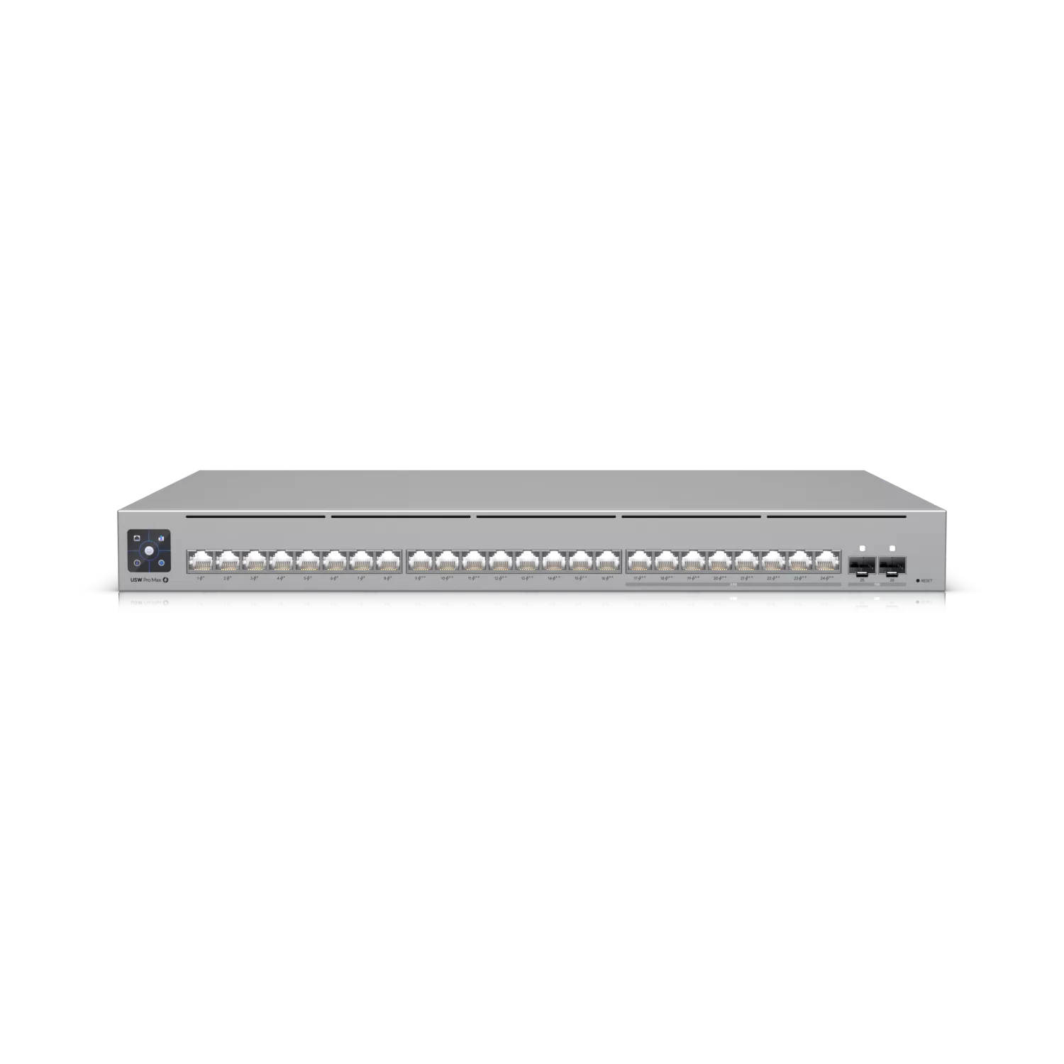 Switch Ubiquiti USW-Pro-Max-24-POE cu management cu PoE 16x1000Mbps RJ45 + 8x2500Mbps RJ45 + 2xSFP+