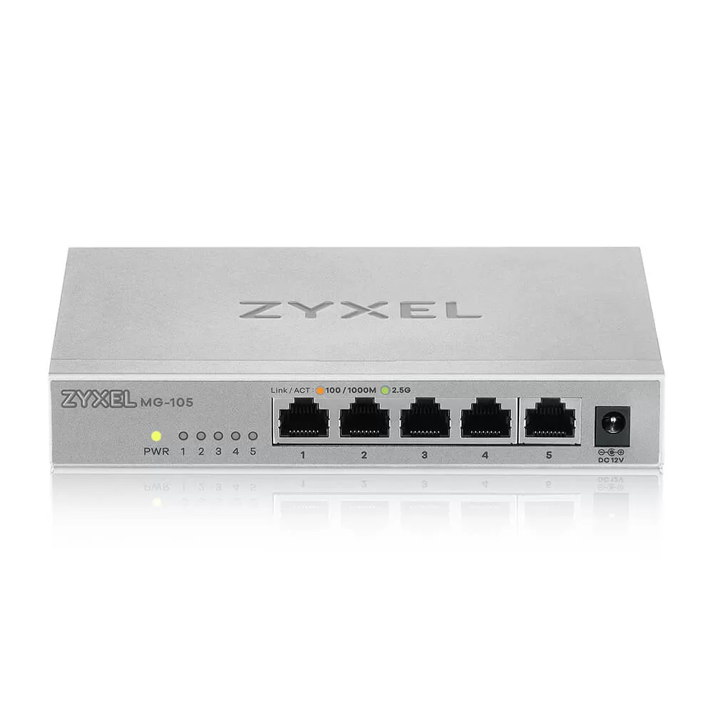 Switch ZyXEL MG-105 fara management fara PoE 5x2500Mbps