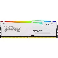 Memorie Desktop Kingston Fury Beast RGB, 16GB DDR5, 6000Mhz, CL36, AMD Expo, White