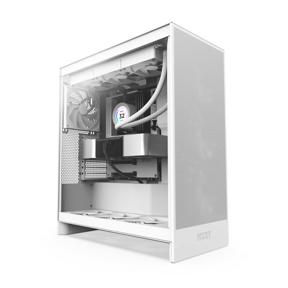 Carcasa PC NZXT H7 Flow (2024) Matte White